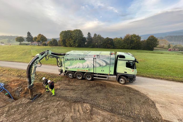Saugbagger Schwabach - Start